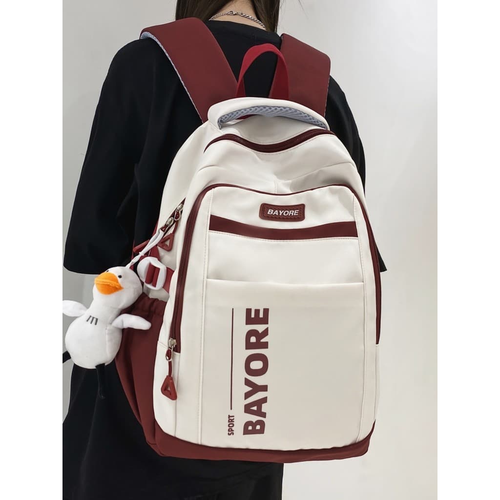 Campus Americano Grande Capacidade Alunos do Ensino Médio Mochila Feminina Estudantes Universitários Mochila Versão Core