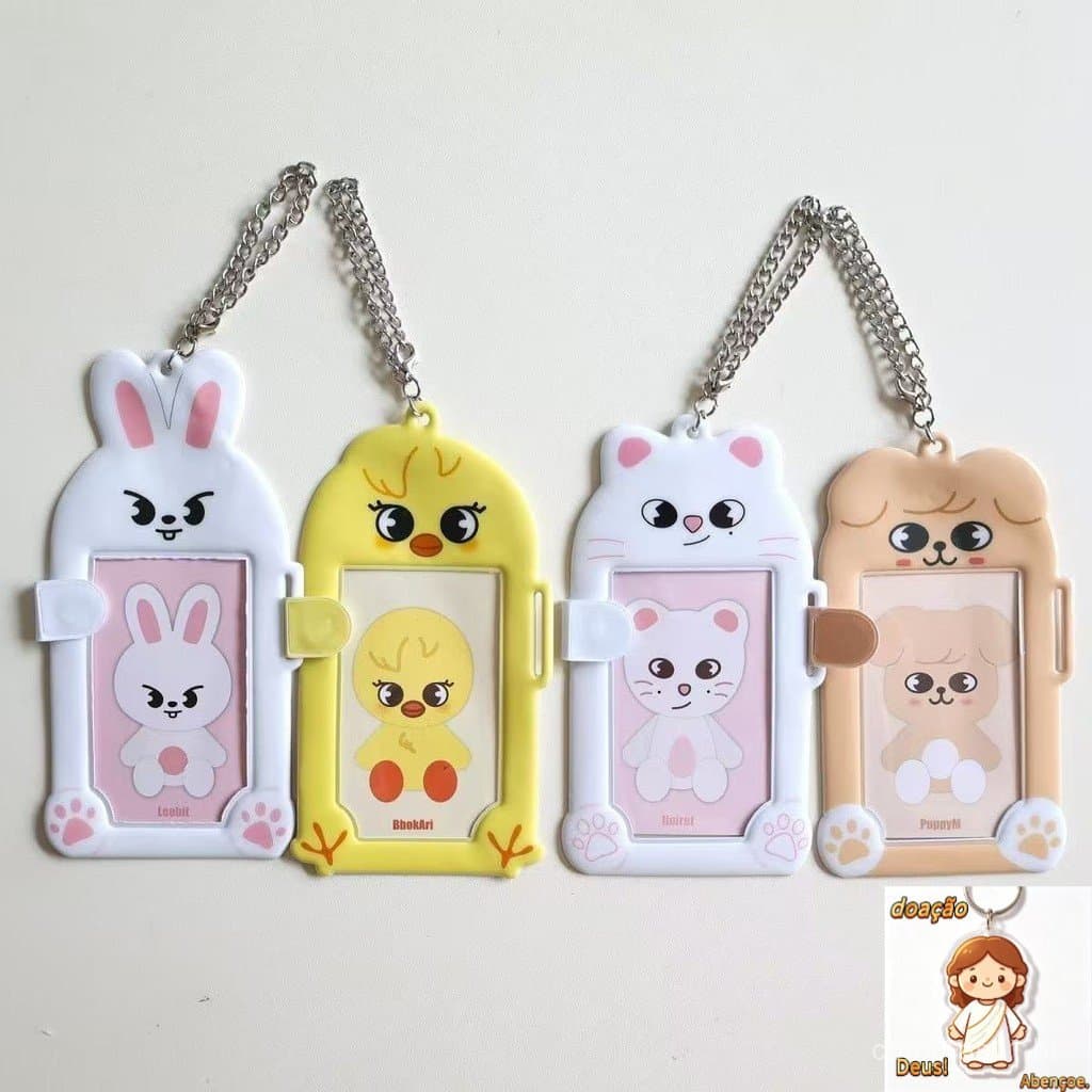 Idol Stray Kids Porta-Cartões Fotográficos De PVC SKZ Estudante Campus Bus