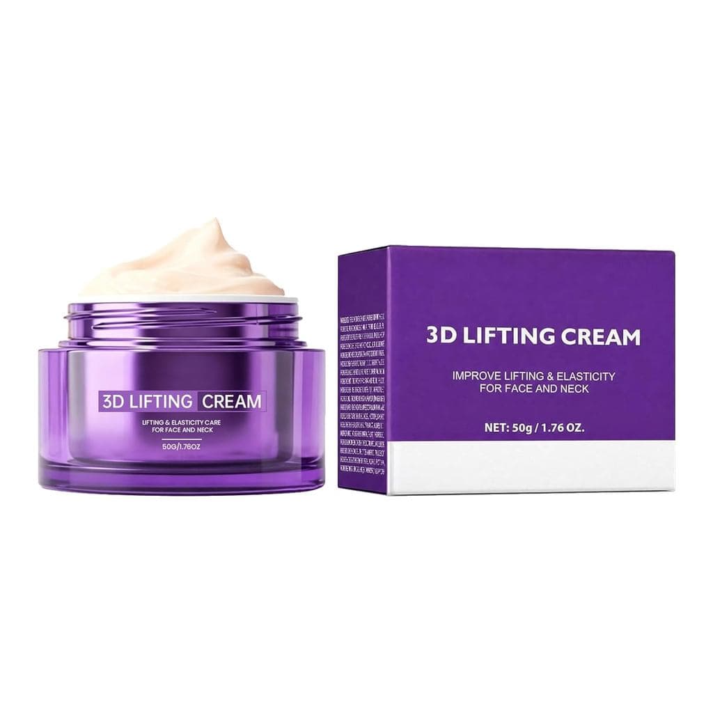Creme Lifting 3D 1.7 fl oz - Creme Noturno Facial Coreano Avançado com Complexo de 17 Peptídeos para Rugas no Rosto e Pe