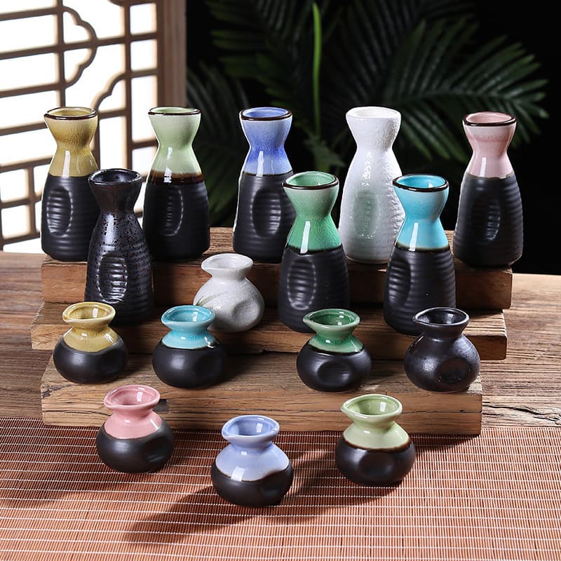 Decoração de arranjo de sashimi Sashimi Copo de gelo seco Copo de gelo seco Pote pequeno Ornamentos pequenos japoneses M