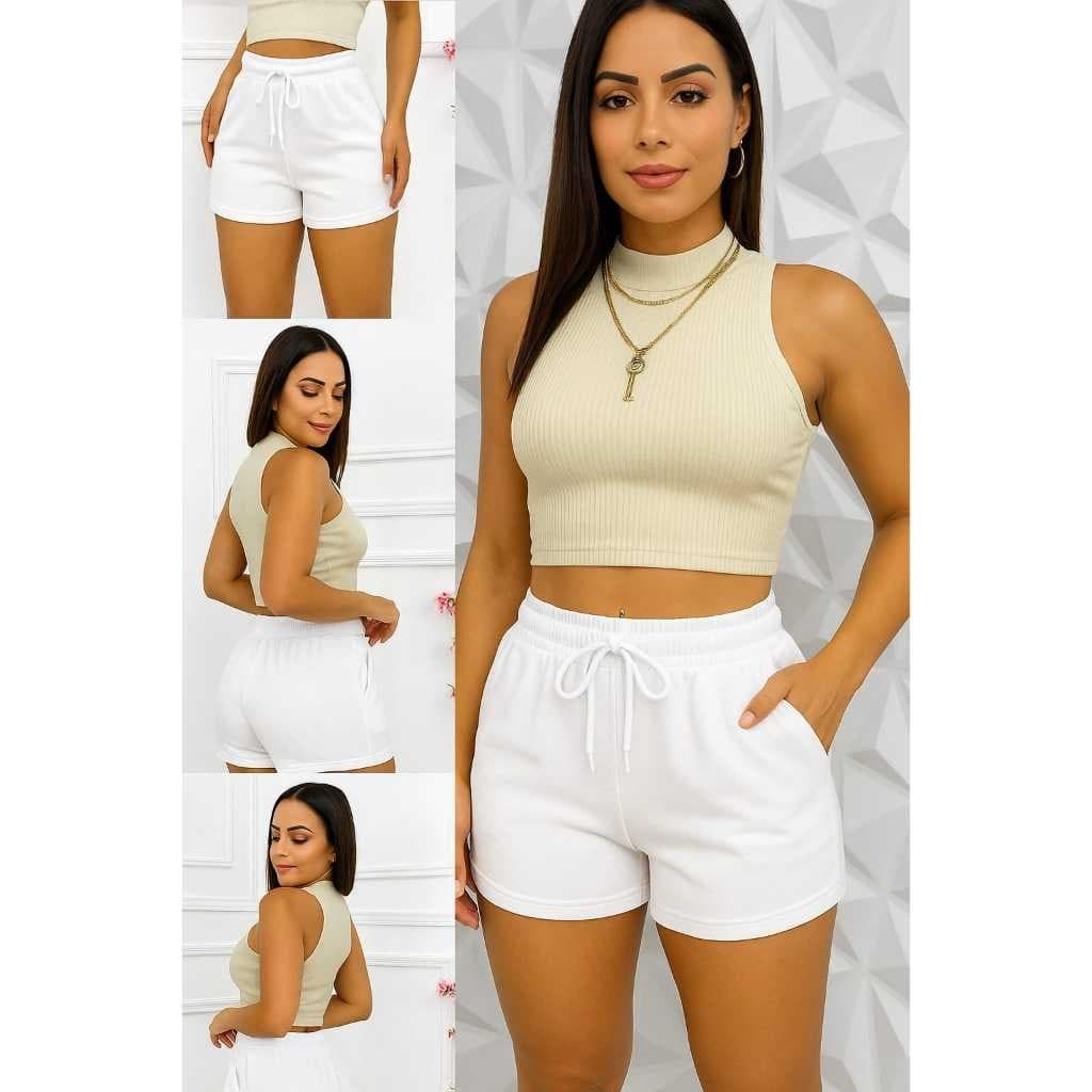 Short Moletom Feminino  Super Confortável Envio imediato