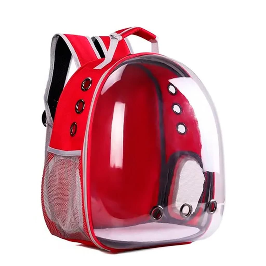 Mochila Para Transportar Pet Cão e Gato Com Ventilação Visão Panorâmica Passeio Viagem