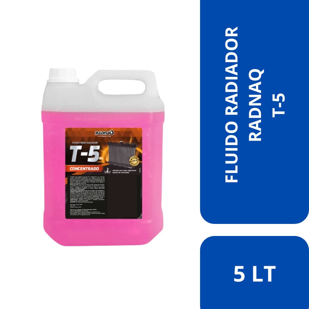 Fluído Radiador Concentrado T-5 Radnaq - 5 Litro