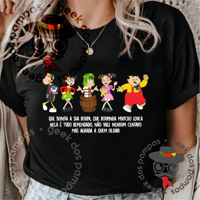 Camiseta Adulto e Infantil Turma do Chaves
