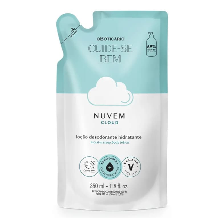 O Boticario Creme Refil Corporal Cuide Se Bem Nuvem 350ml