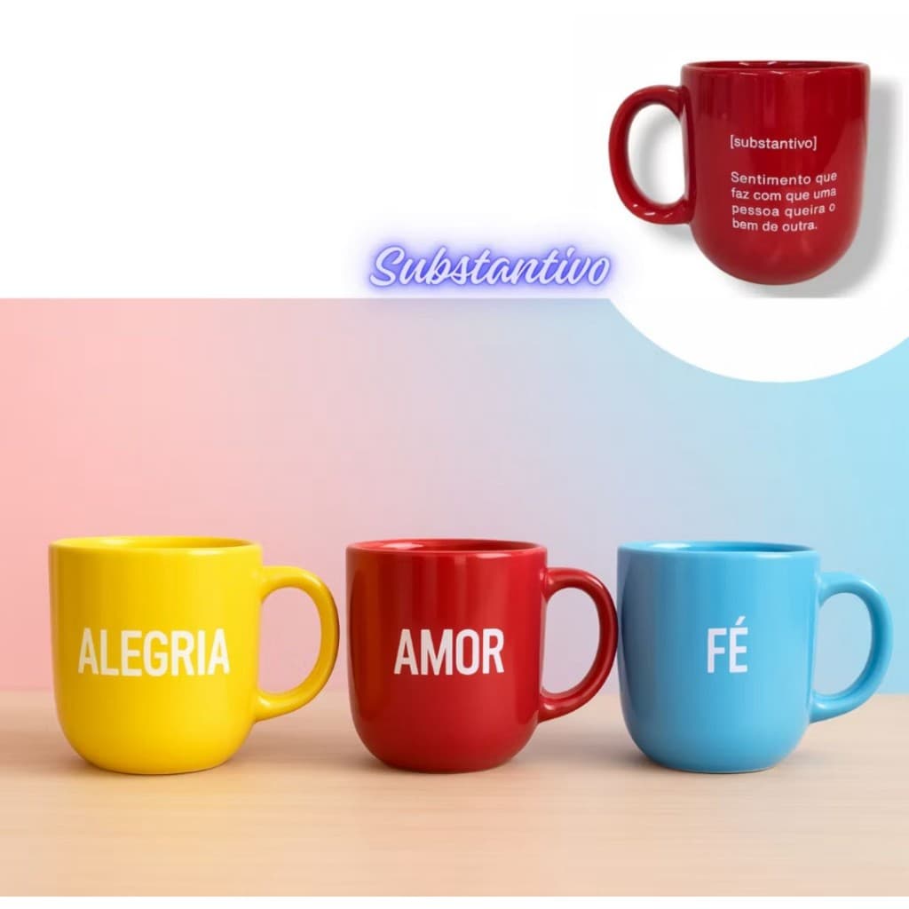 Caneca de Porcelana Momentos 220ML