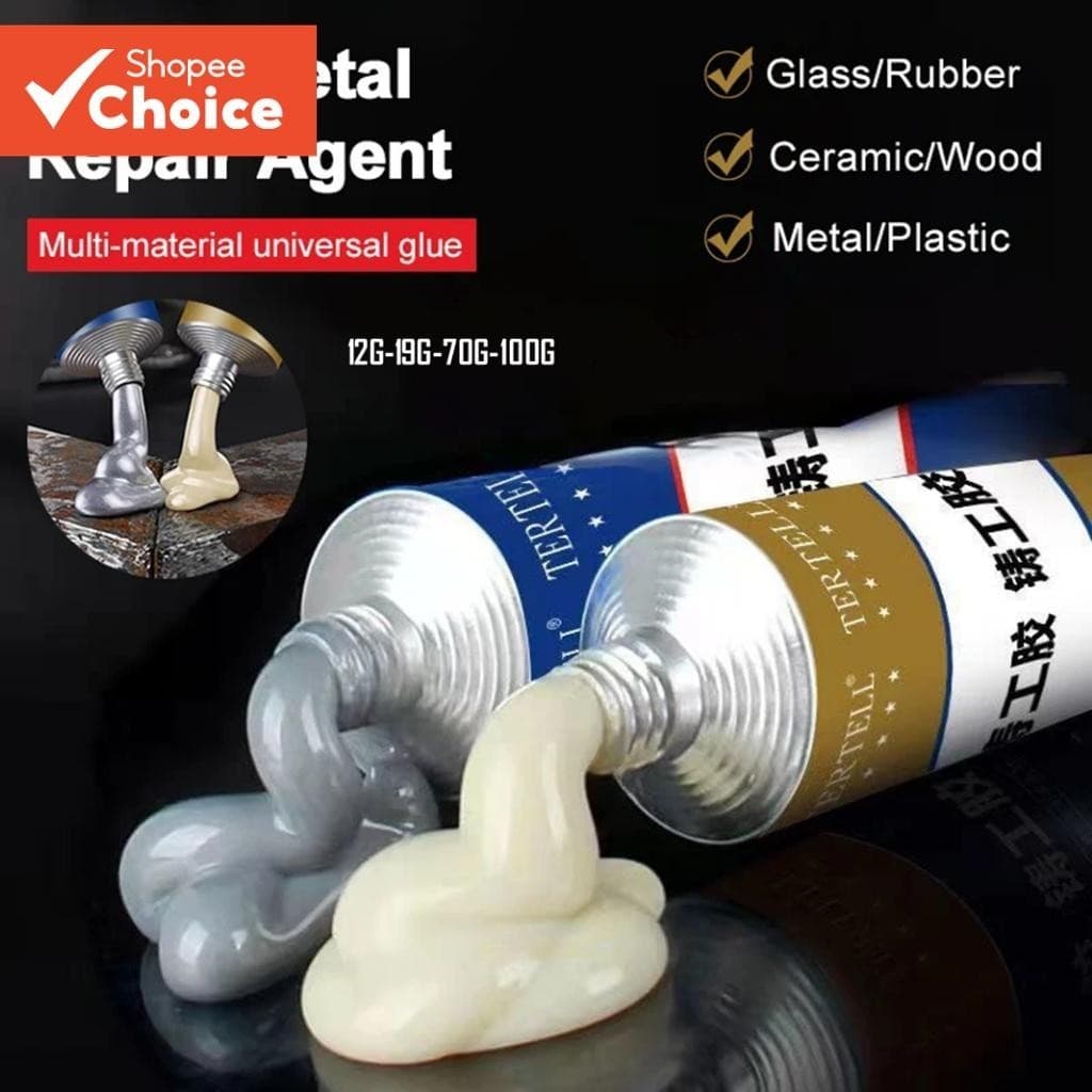 100G Adesivo Mágico De Reparo AB Ferro Fundido Adivivido Metal Resistente AO Calor Solda A Frio