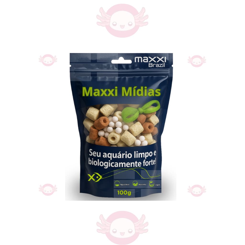 Maxxi Midiasete 100g - Mídia Biológica Aquário trata até 50l