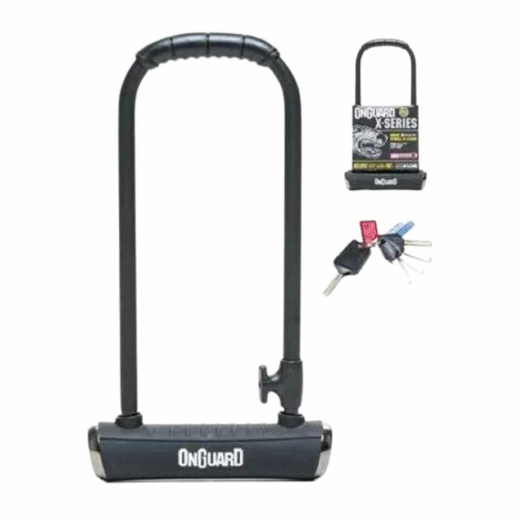Cadeado Preto Para Bicicleta Onguard U-lock Pitbull X Bike Eletrica