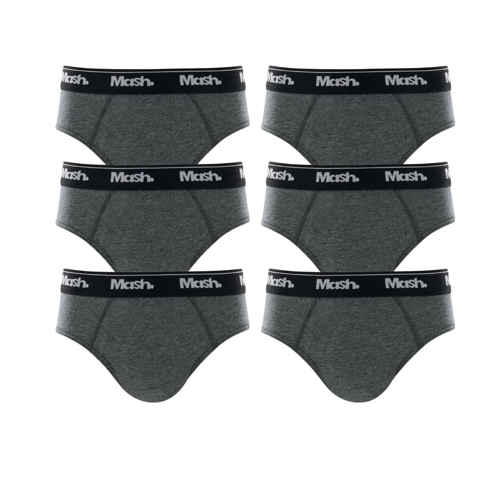 Kit 6 Cuecas Slip Infantil Mash 015.20  Original Algodão Combo Promoção