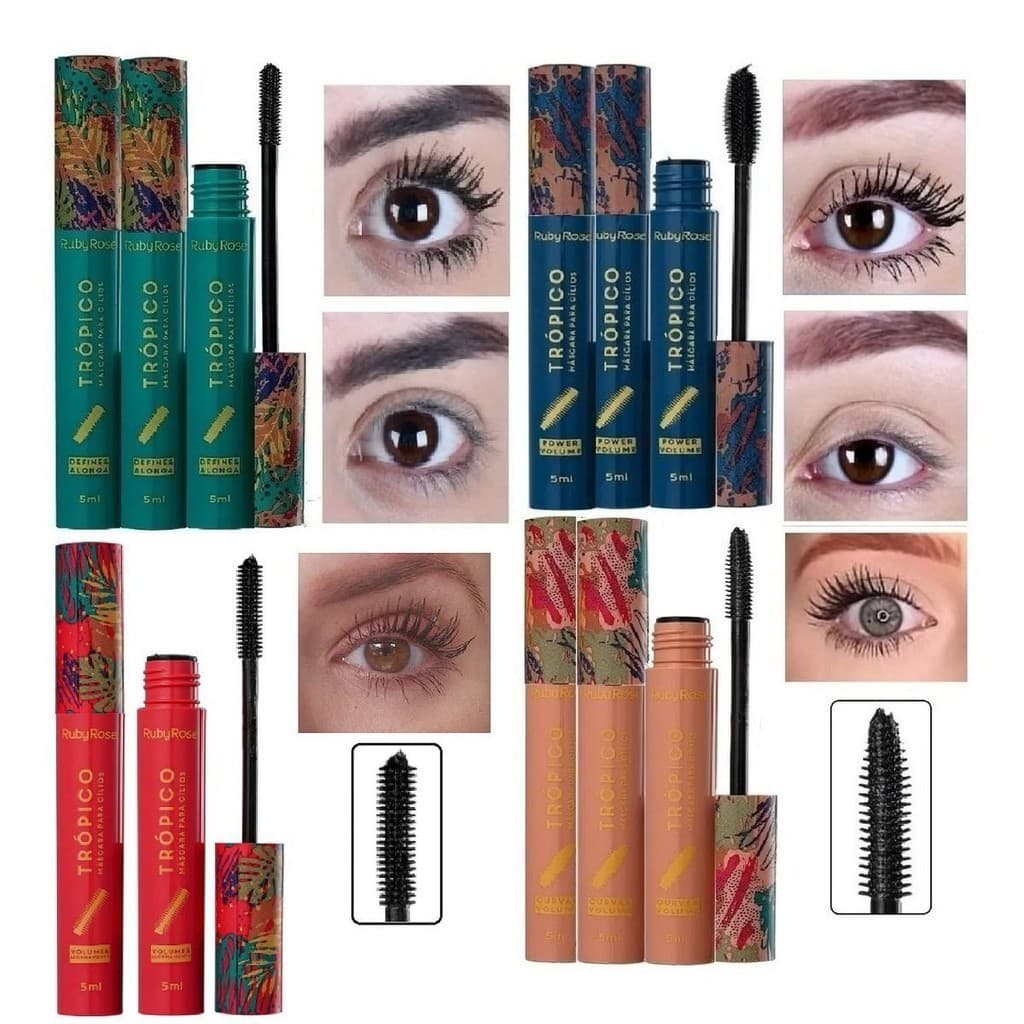 Caixa com 12/6 Rímeis Ruby Rose Trópico – Volume e Definição, Atacado