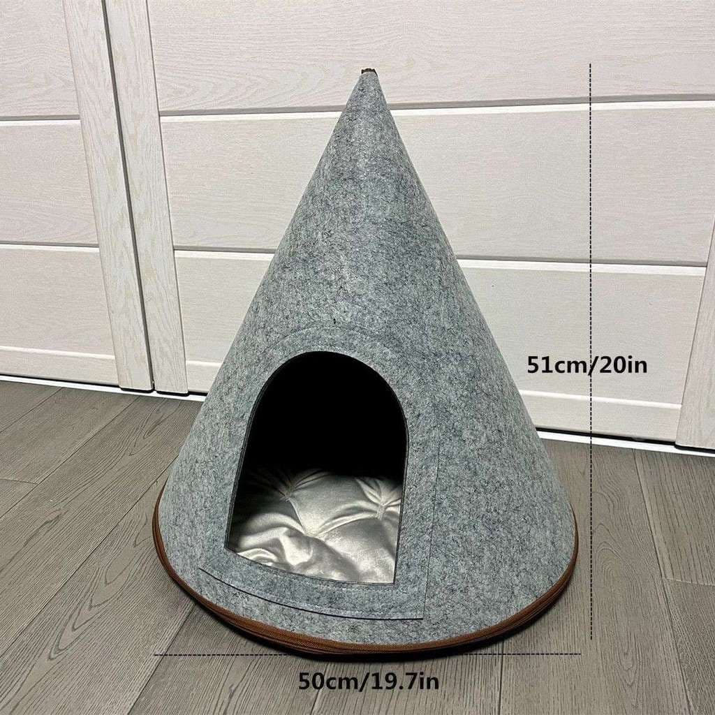 Tenda de feltro para gatos, resistente ao desgaste, resistente a arranhões, quatro estações, Universal, interior, exteri