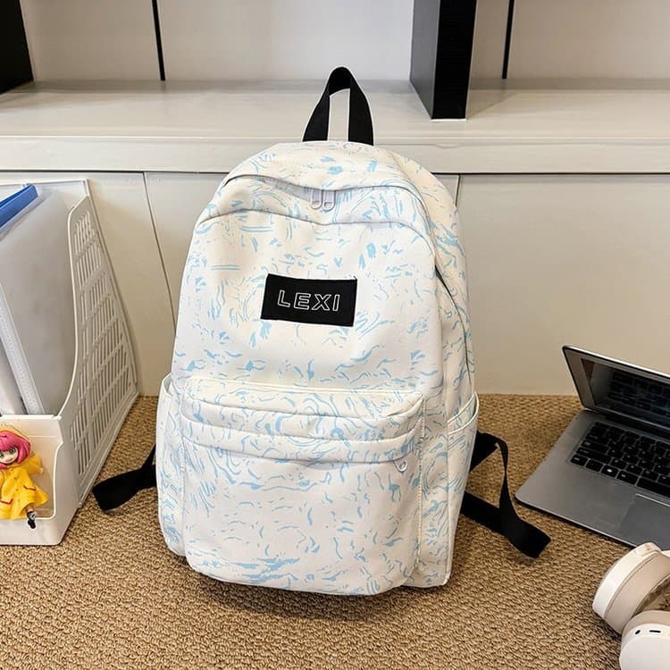 Mochila escolar americana High Street na moda nicho não-colisão mochila de náilon estudantes universitários mochila Casu