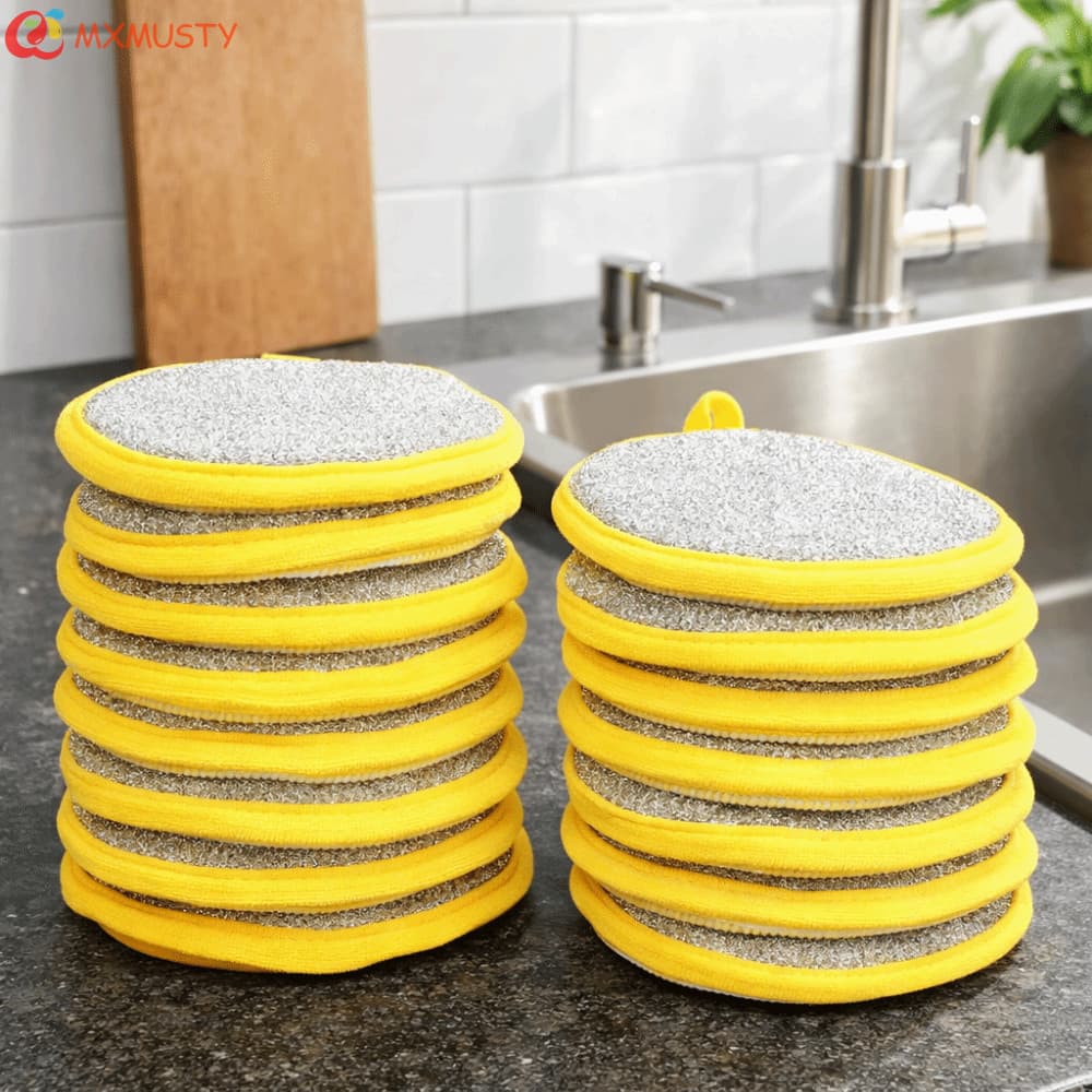 MXMUSTYZA 10 Pcs Esponjas De Lavar Louça , Limpeza De Cozinha Macias Laváveis Lavagem De Prato De Dupla Face