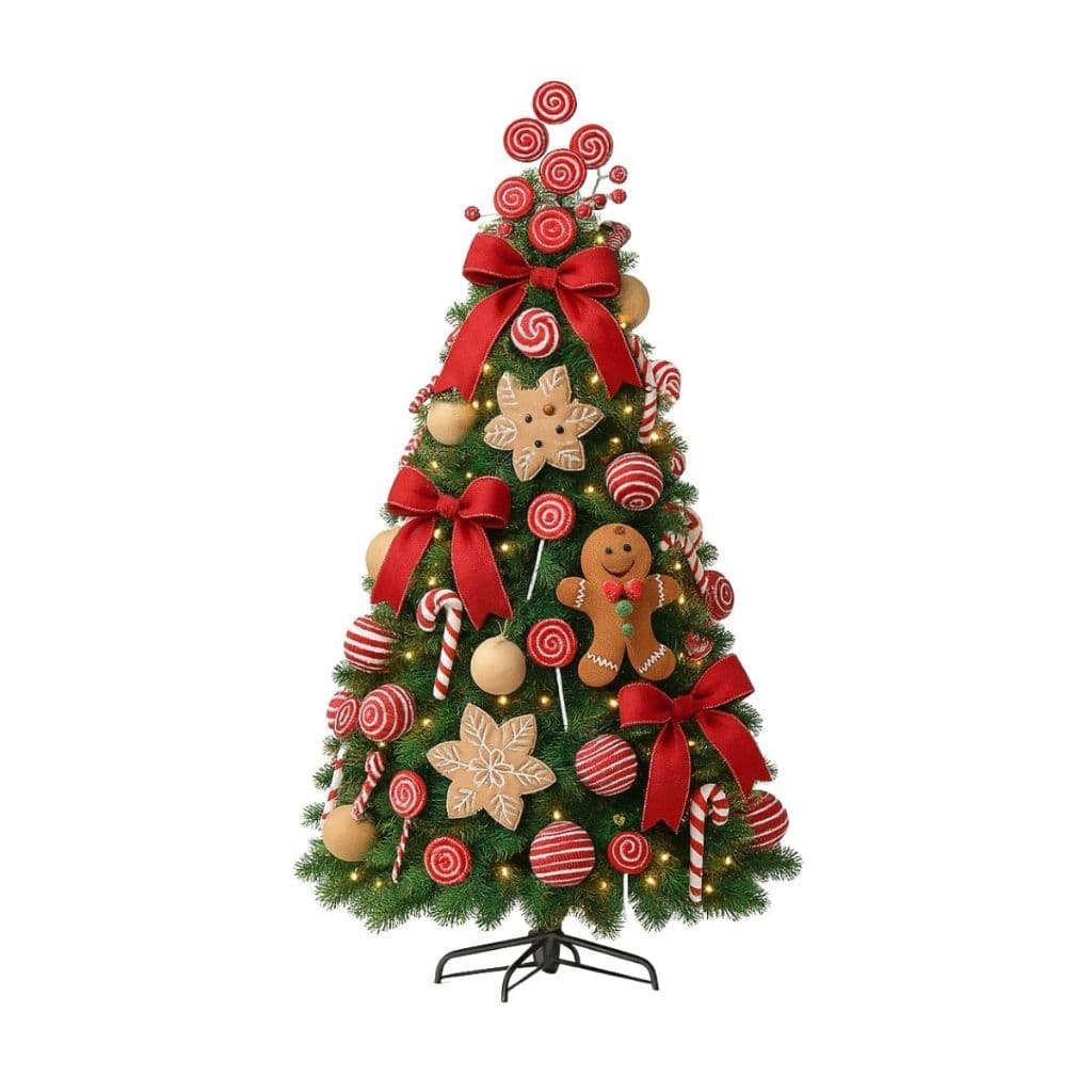 Árvore Natal 180cm 674 Galhos Pinheiro Natal Verde Decoração Resistente Papai Noel Moderna Luxo