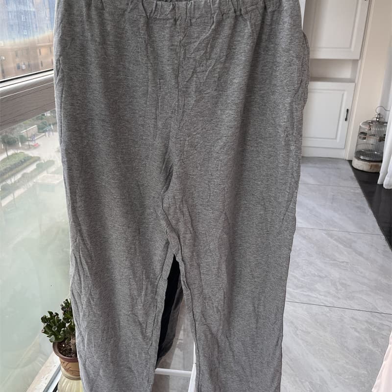 Comércio exterior feminino masculino algodão casa calças de pijama grosso solto em linha reta Casual calças de pijama