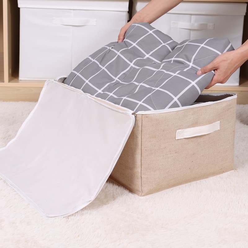 Saco de armazenamento de colcha estilo japonês roupas colcha saco de embalagem tecido roupas cobertor organizador saco d