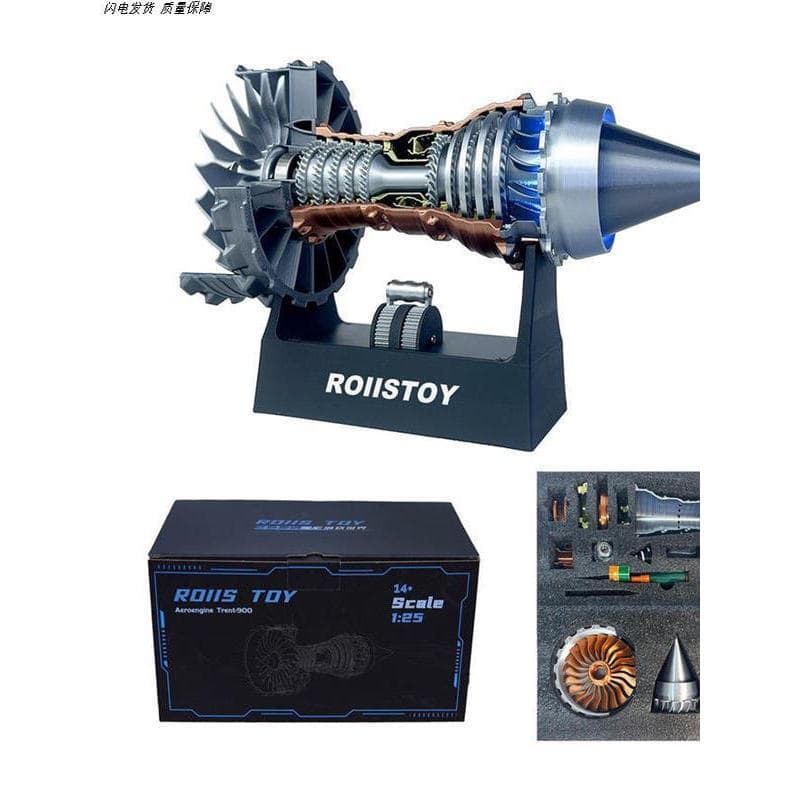 Conjunto inicial Turbo de ar elétrico, pequenos presentes, montagem para meninos, modelo de motor de brinquedo de ano no