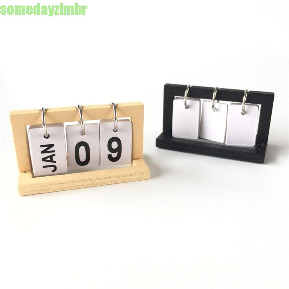 SOMEDAYZL0M Mini Calendário , Simulação Criativa Decoração De Mesa De Escritório , Modelo Engraçado