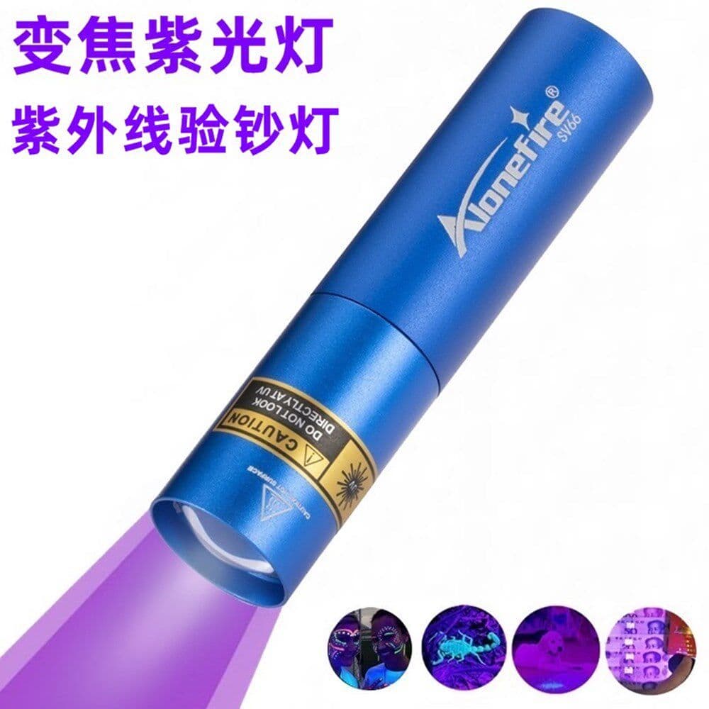 Genuíno Zoom moeda Detector de dinheiro lâmpada gato elevador fungo fluorescente UV luz ultravioleta recarregável caneta