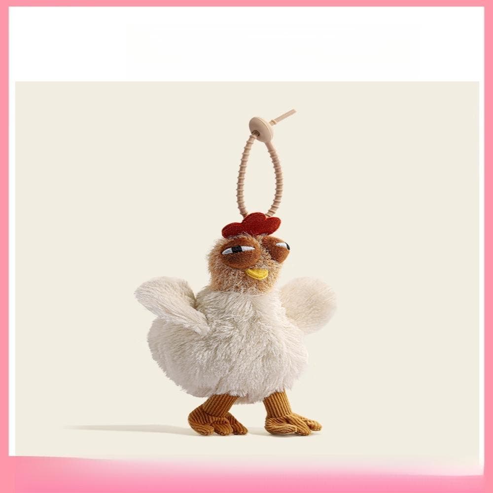 Bonito colocando ovos ovos saco pingentes meninas bonecas de pelúcia mochilas ornamentos chaveiros anual coisas feias bo