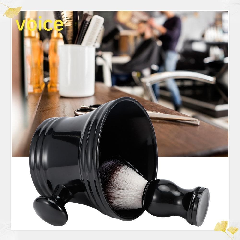 Kit De Cuidados Com A Barba VOICE , Conjunto De Escova E Tigela De Barbear De Espuma Rápida Brilhante , ABS , Preparação