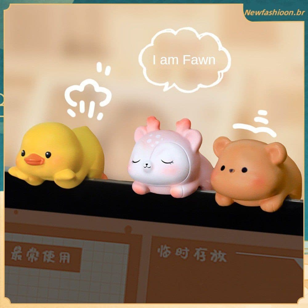 Decoração De Tela De Monitor De Computador , Mini Animal Fofo , Escritório , Boneca , Presentes