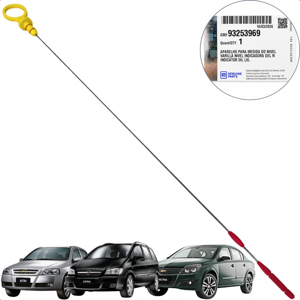 Vareta Nível Óleo Motor Vectra Astra Zafira 2.0 2.2 8V 16V Original GM 93253969