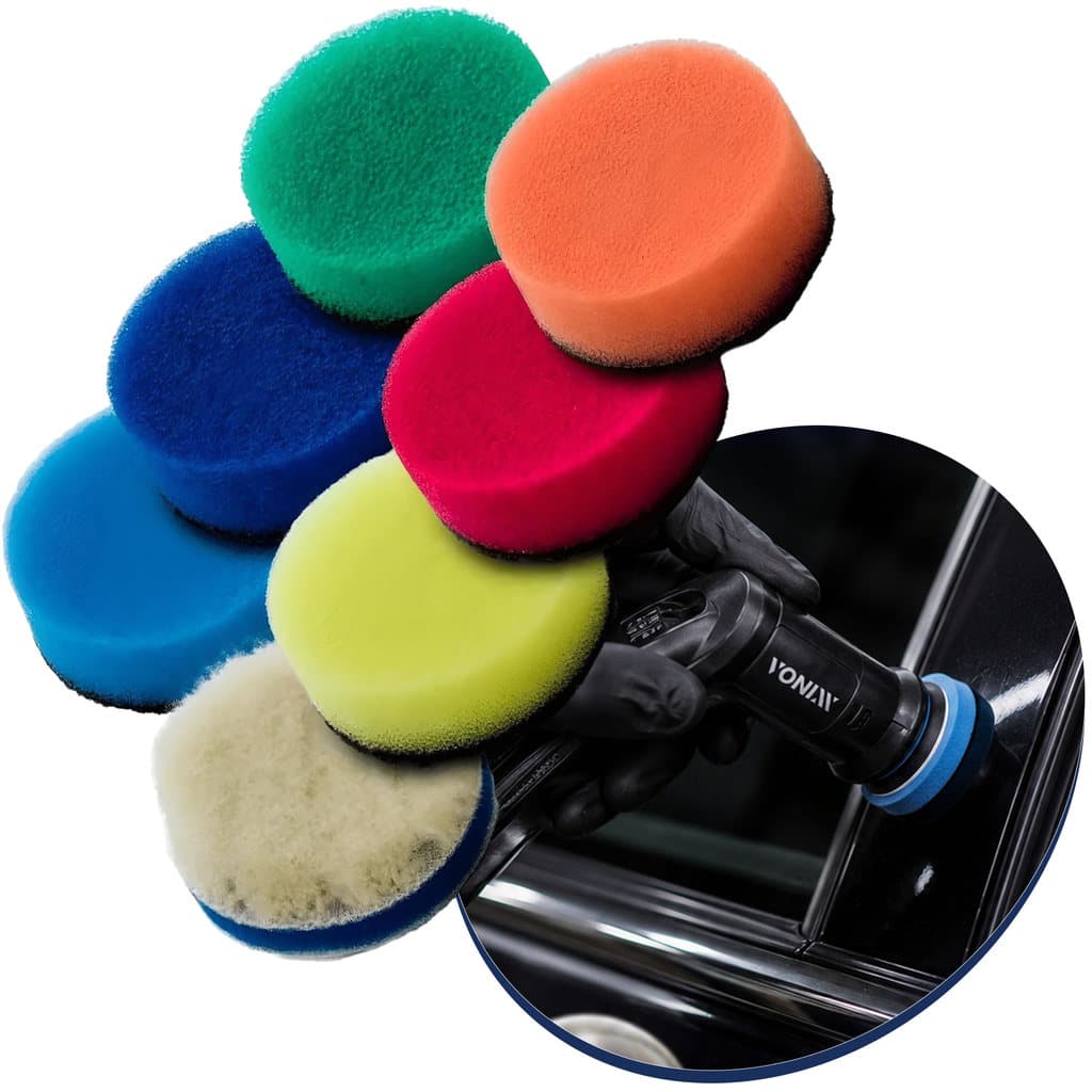 Kit 7 Boinas 2 Polegadas Polimento Vonixx Automotivo Profissional Politriz Premium Alta Performance