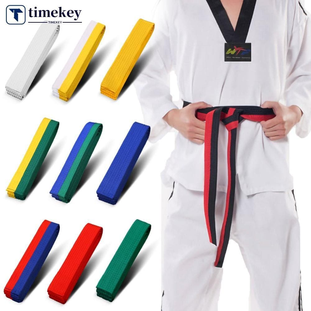 1Pc Artes Marciais Karate Judô Taekwondo Cintos Profissionais Judo Jiu jitsu Fitas Padrão Cintura Protetora B9Q4