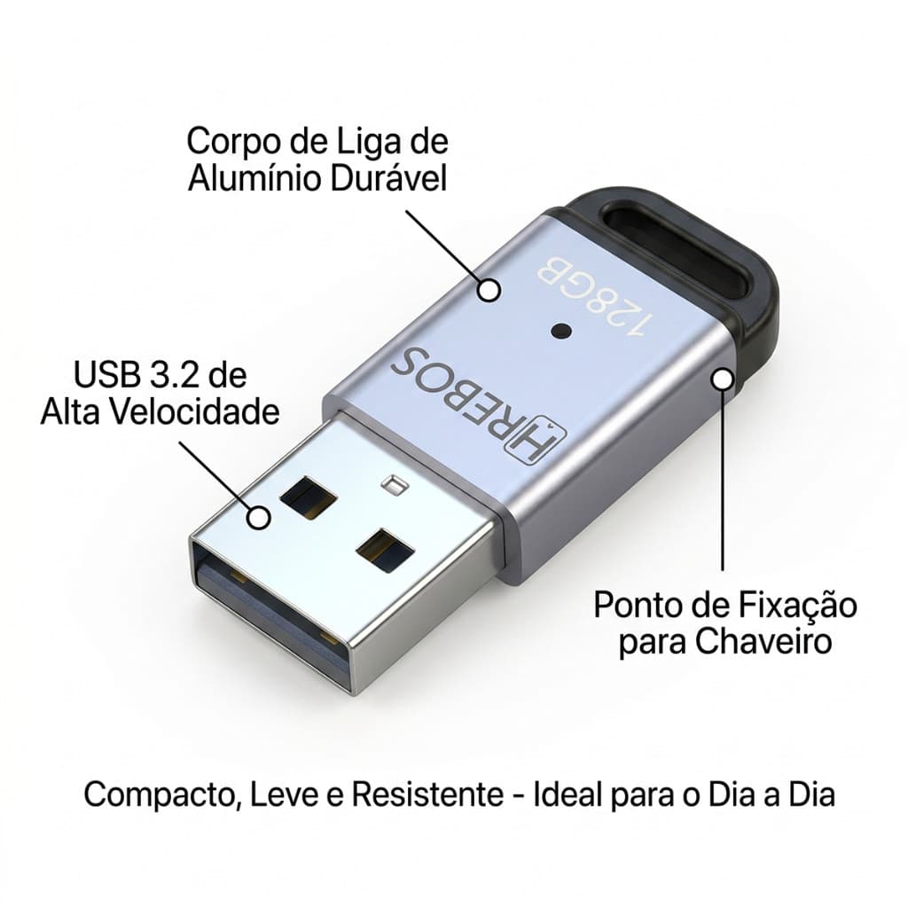 HREBOS x HEYOO Mini receptor Bluetooth 5.4 HREBOS metal durável plug and play sem instalação