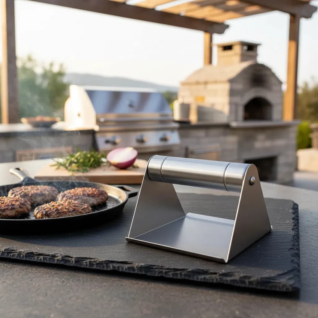 Espatula Modelador Prensa Smash Burger Hamburguer Carne Aço Inox Itafera