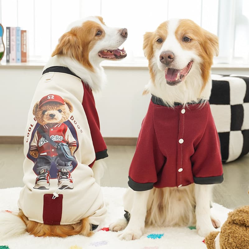 Moletom Com Capuz Para Cachorro Grande Labrador Golden Retriever Macacão De Inverno Cães Cartoone Roupas Animais De Esti