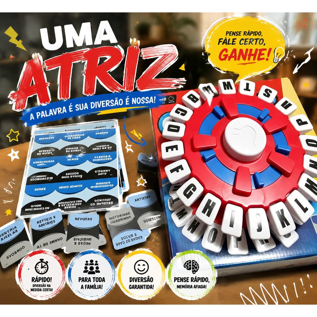Jogo Educativo Tapple Eletrônico Raciocínio Ágil Stop em Português Atividade Extraclasse para Crianças e Adultos