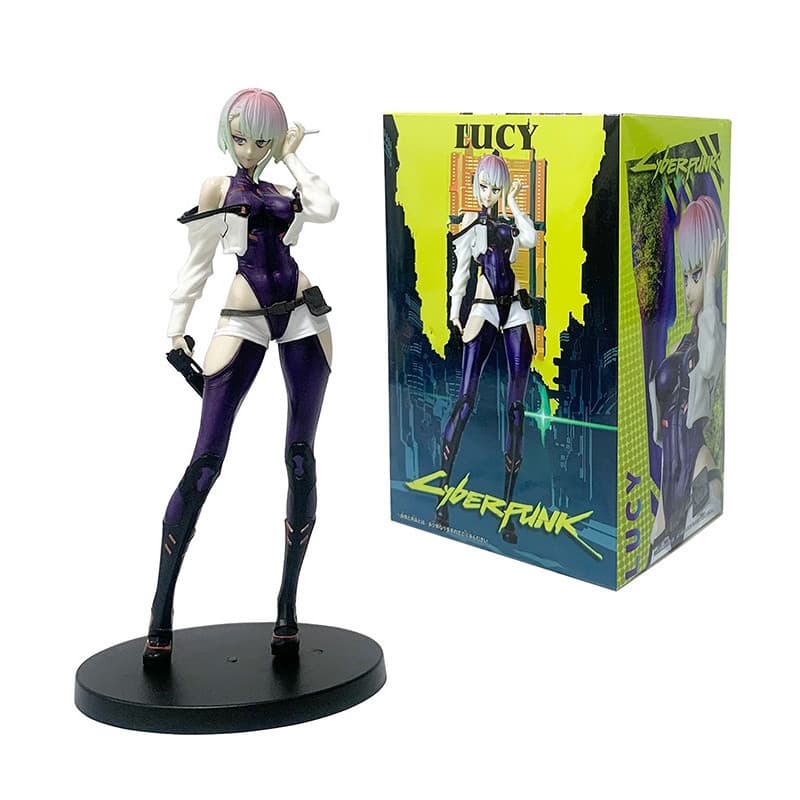 Figura de ação de 22cm em material PVC do personagem de anime Kusina Kusanlala (de "Cyberpunk: Edgerunners"), um modelo