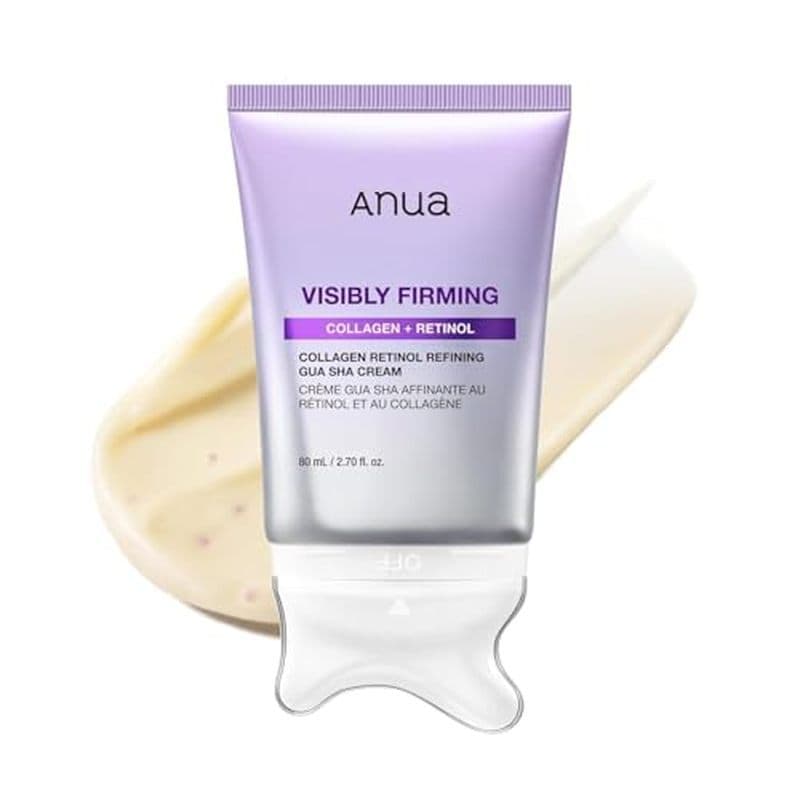 ANUA Collagen Retinol Refining Gua Sha Cream , Creme De Pescoço Para Levantamento & amp ; Firmador , Jawline to Decollet