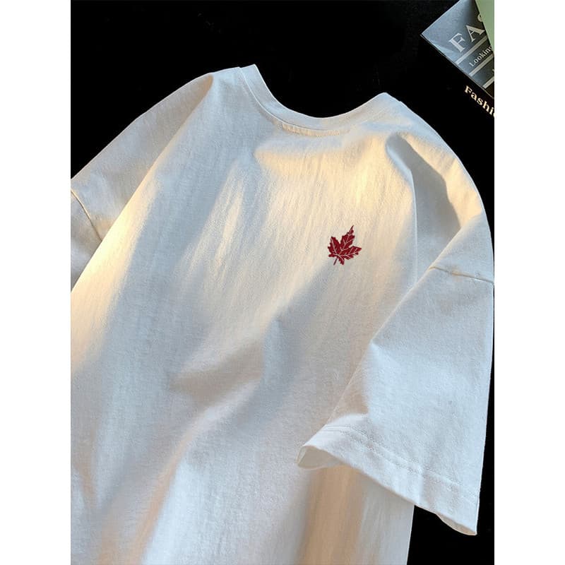 Camiseta feminina Cropped curto Camiseta com estampa Bordado pesado 100% algodão de manga curta camiseta masculina Stree