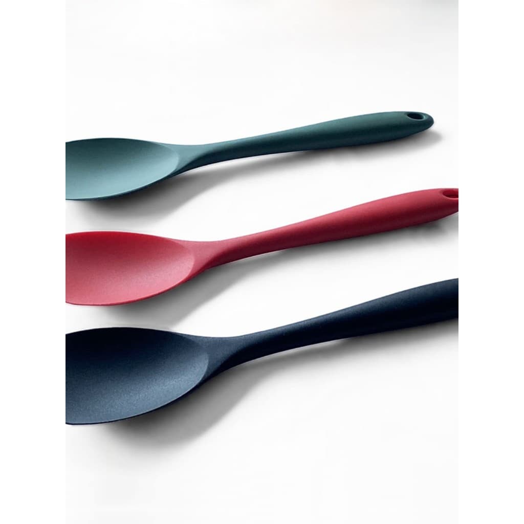 27.5cm integrado resistente a altas temperaturas antiaderente silicone Duckbill espátula silicone mexendo espátula corre