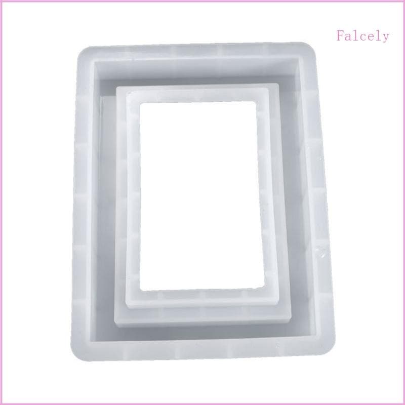 Resina Epóxi Molde Retangular Moldura Foto Decorações Fundição Silicone Ornamentos Jóias Fazendo