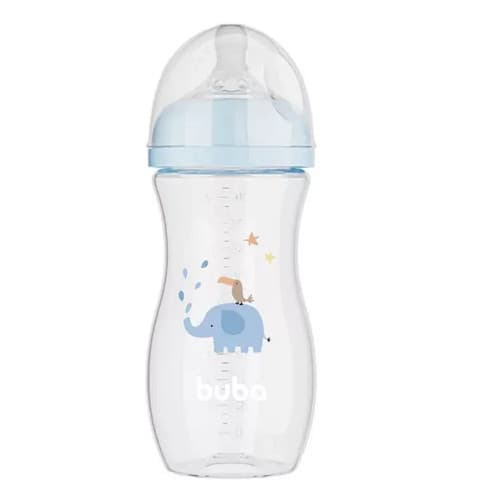 MAMADEIRA EASY FLOW ELEFANTE AZUL 270ML BUBA