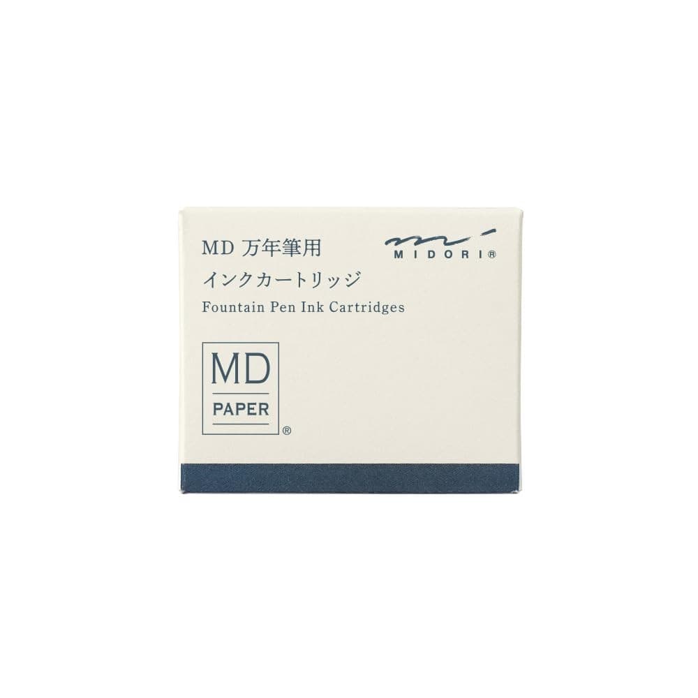 Cartucho para caneta-tinteiro Midori MD, azul-preto, 38081006 [Enviado diretamente do Japão]