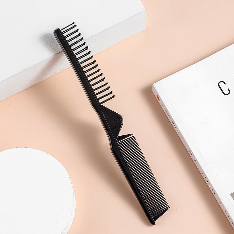 Pente De Viagem Dobrável Feminino Portátil Maquiagem Cabelo Cor aleatória Pente portátil dobrável Antiestático