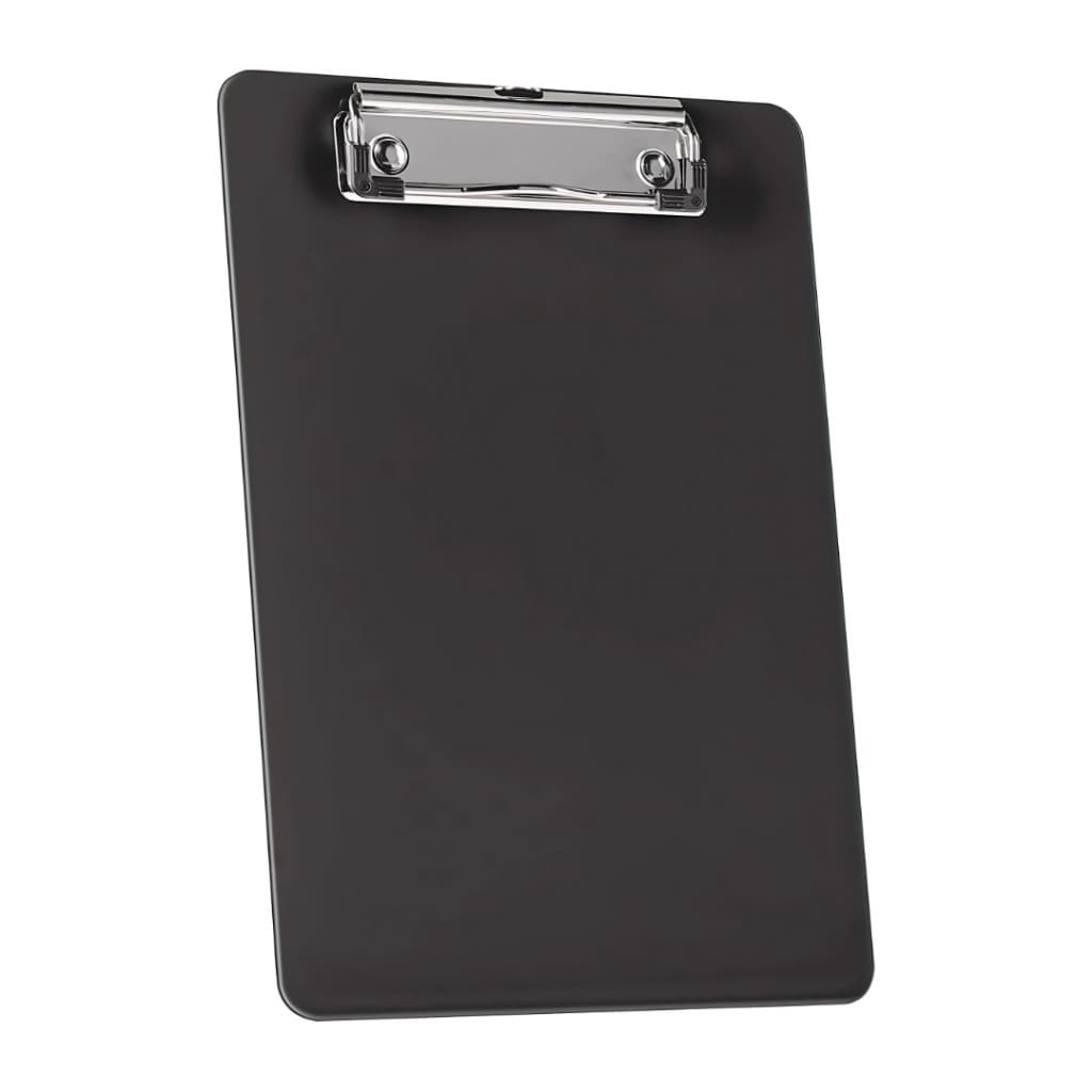 Prancheta 1/2 Oficio Tamanho A5 Com Prendedor Metálico Wire Clip Acrimet 137 (Cor Preto Preta)