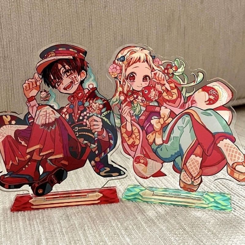 2 Pçs/Set Japão Anime Toalete Hanako-kun Slayer Yashiro Nene Acrílico Figura Suporte Modelo Placa Decoração De Mesa Cosp