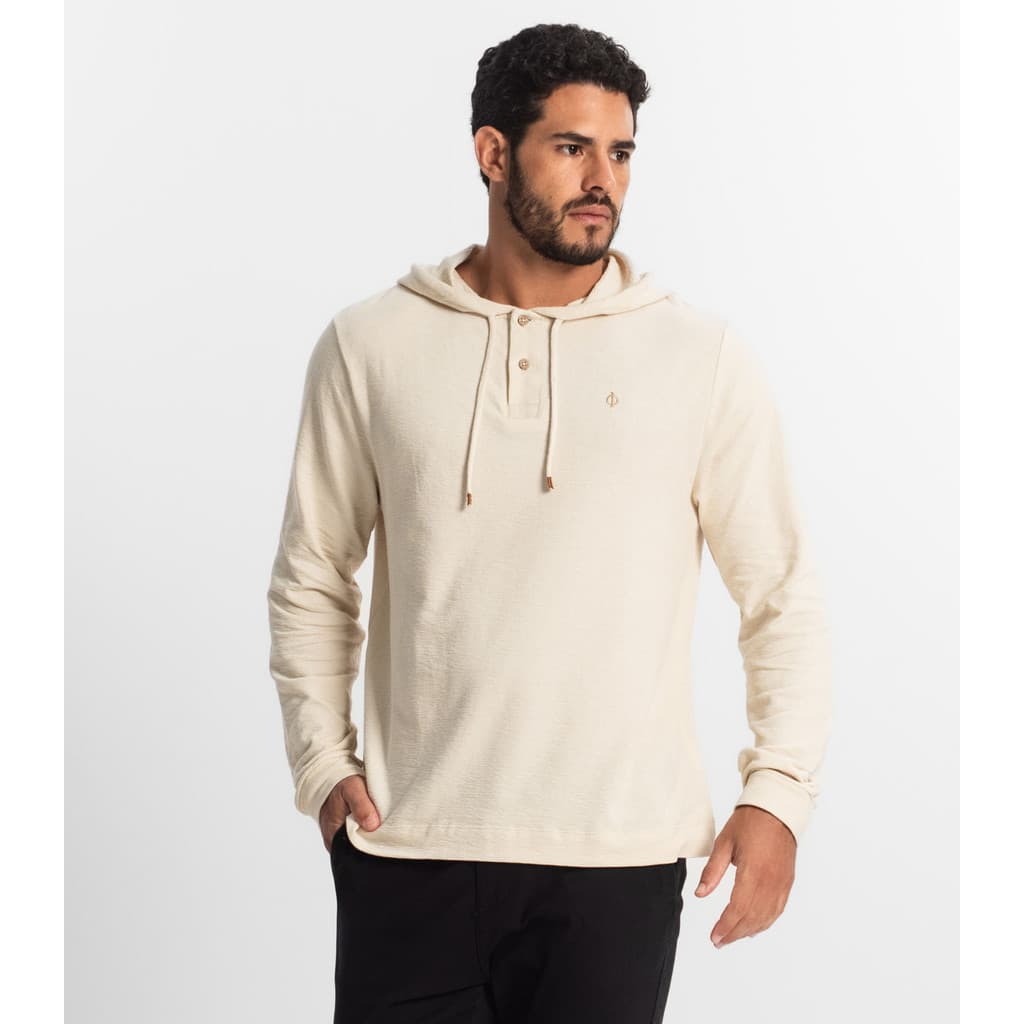 Moletom Masculino Com Capuz Diametro Bege