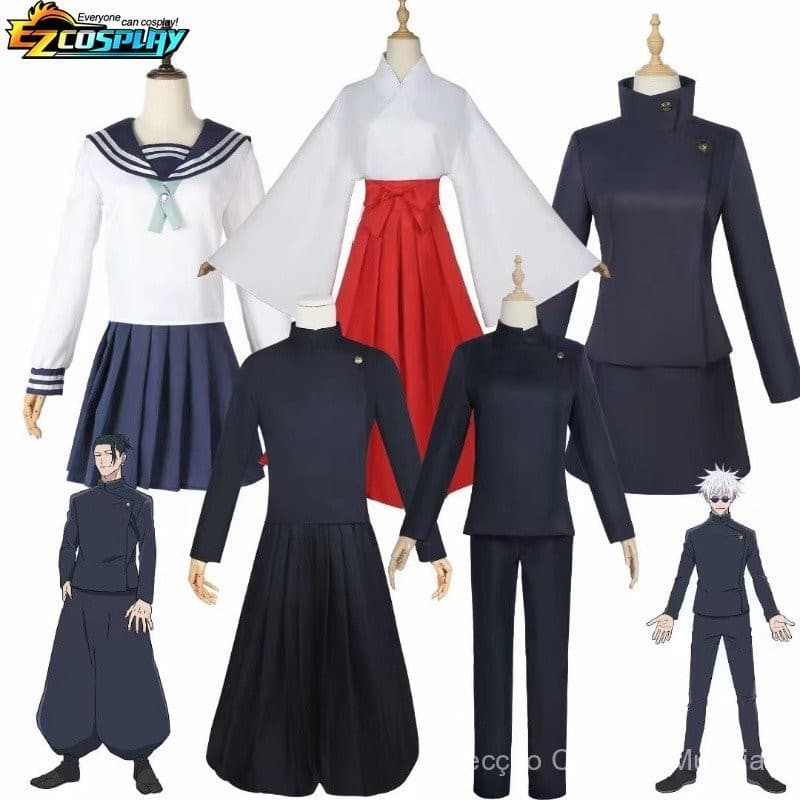 2023 Jujutsu Kaisen Gojo Satoru Cosplay Fantasia E Óculos de Sol Geto Suguru Uniforme Ieiri Shoko Utahime Iori Yu Haibar