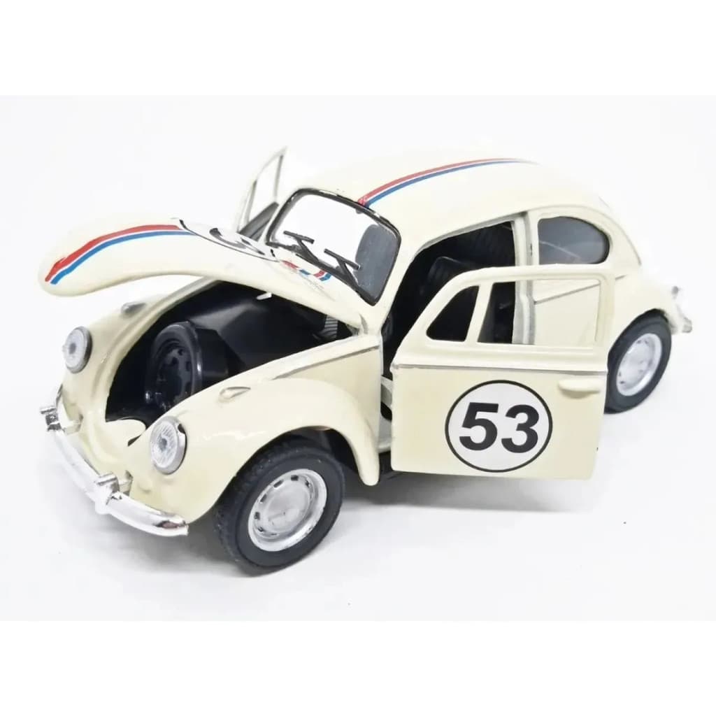 Carrinho Fusca Ferro Fricção Metal Miniatura Herbie 53 Cor