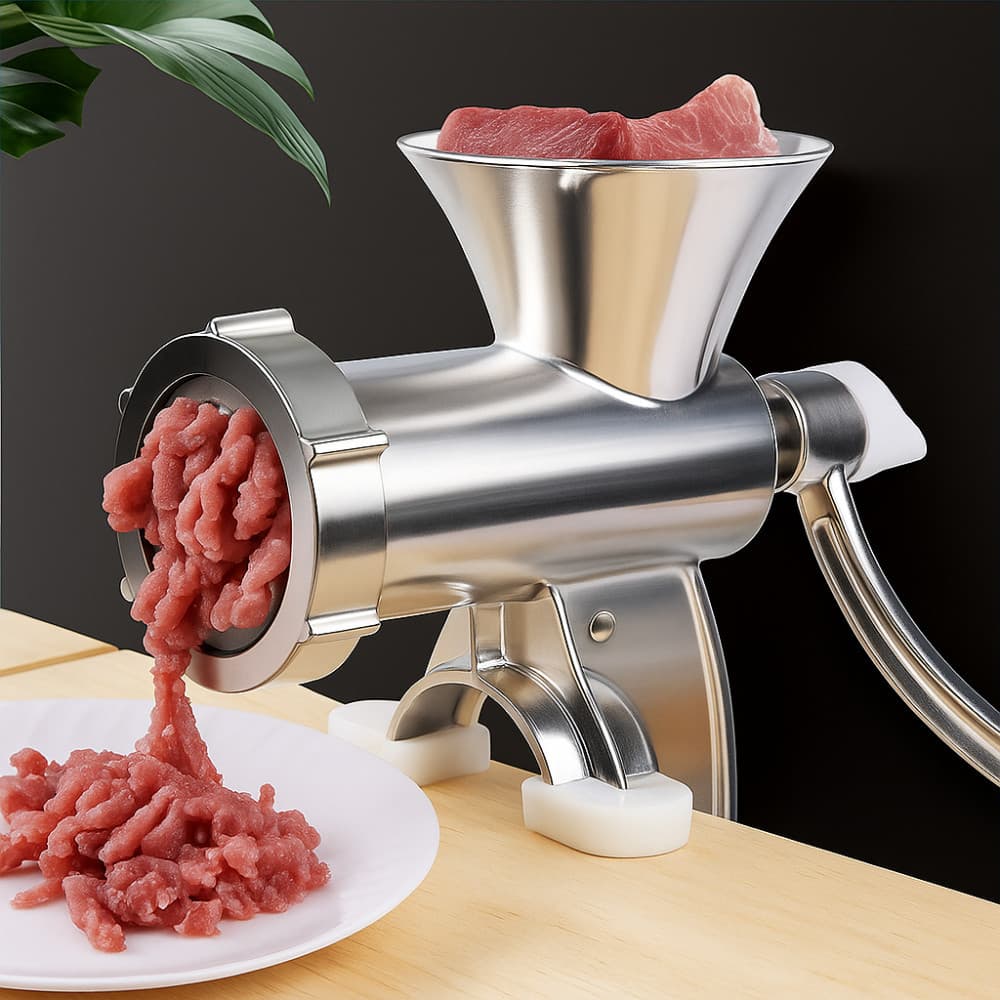 Moedor De Carne Moida Manual Hamburguer Pimenta Alimento Linguiça Frango Peixe