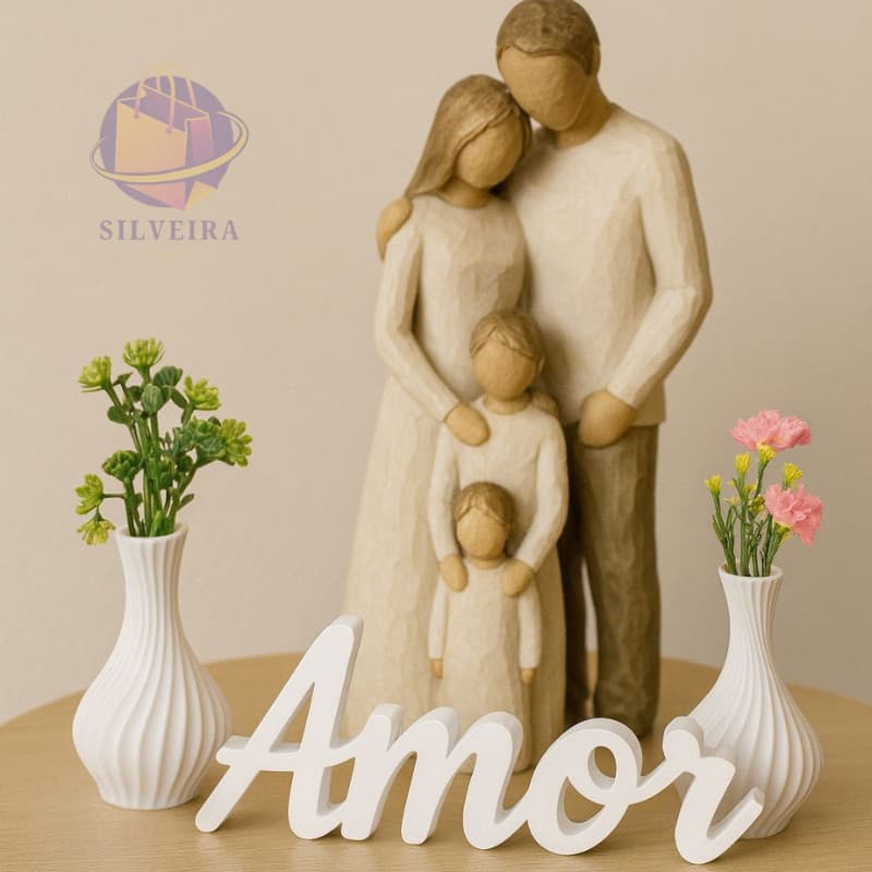 ENFEITE Palavra AMOR Decoração para Sala Mesa Estante