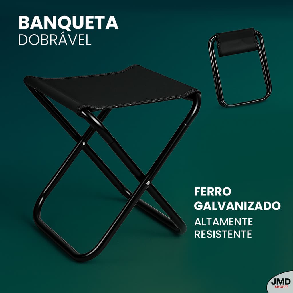 Banqueta Mini Portátil Para Acampamento Mini Banco Dobrável Leve Camping Conforto